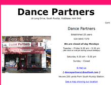 Tablet Screenshot of dance-partners.co.uk